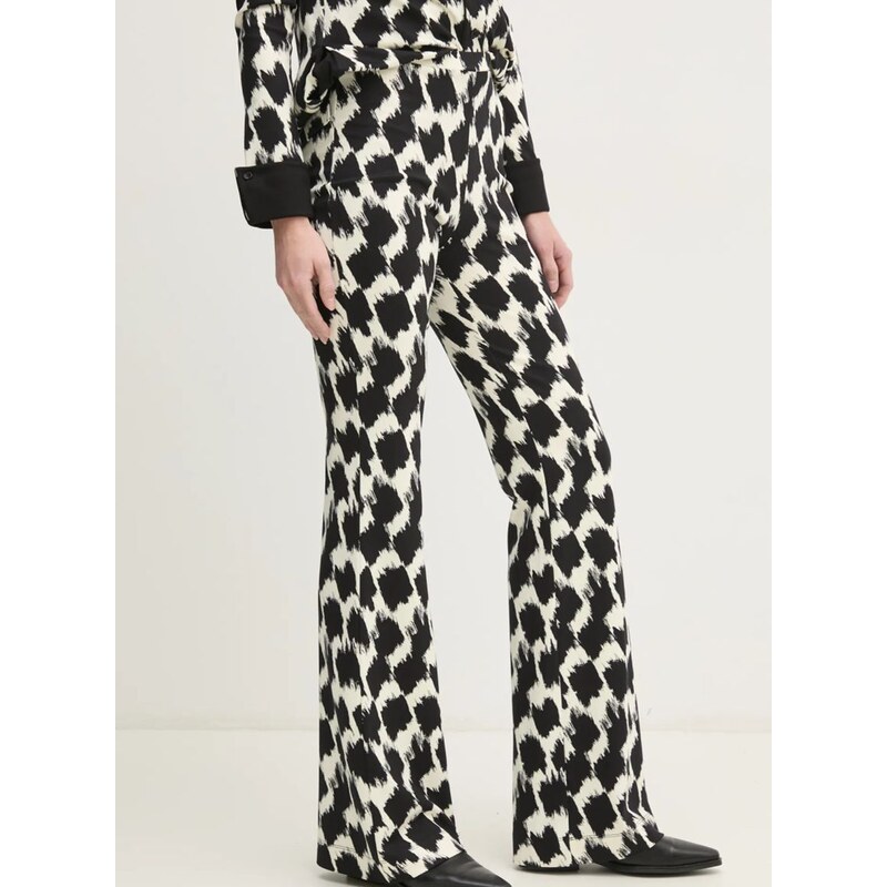 Hlače DIANE VON FURSTENBERG ženske, črna barva, DVFPL4S002