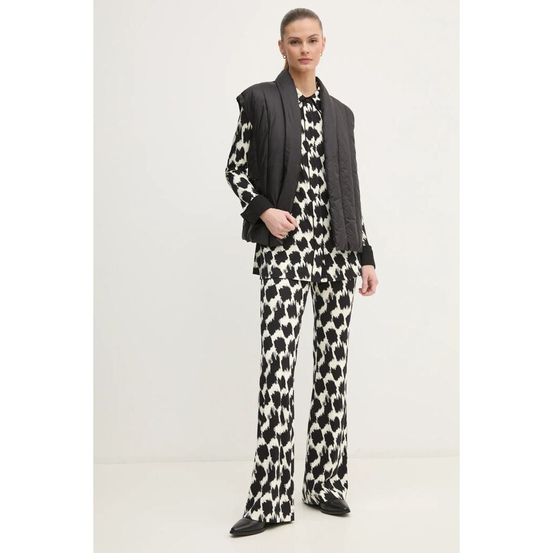 Hlače DIANE VON FURSTENBERG ženske, črna barva, DVFPL4S002