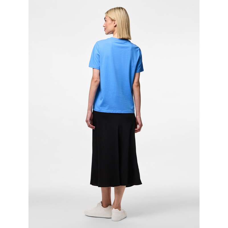 PIECES Majica 'PCRia' nebeško modra