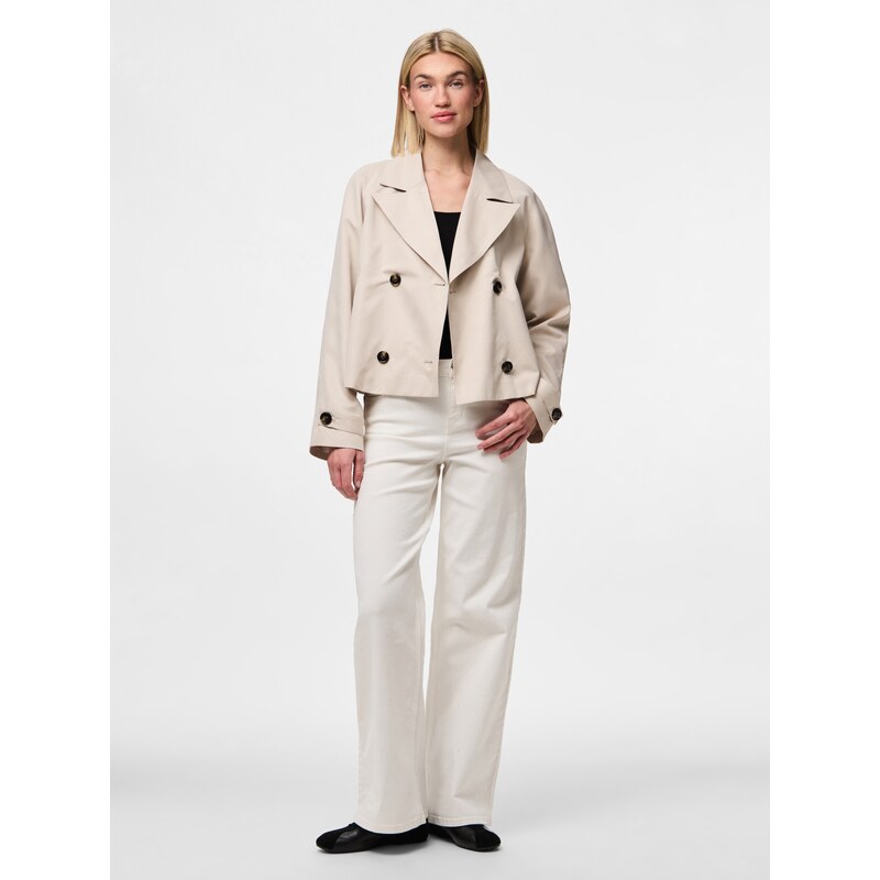 PIECES Prehodna jakna 'PCScarlett' greige