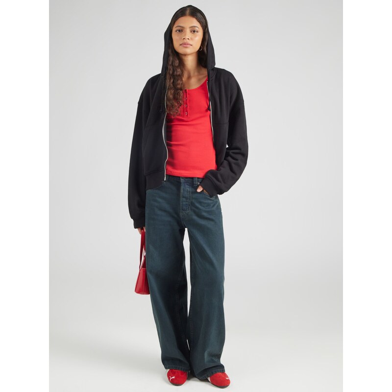 PIECES Majica 'PCKITTE' rdeča