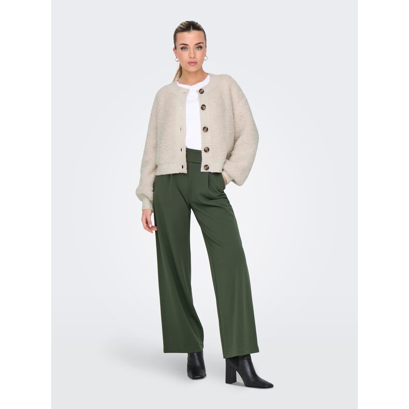 JDY Hlače z naborki 'JDYGEGGO' večbarvno zelena