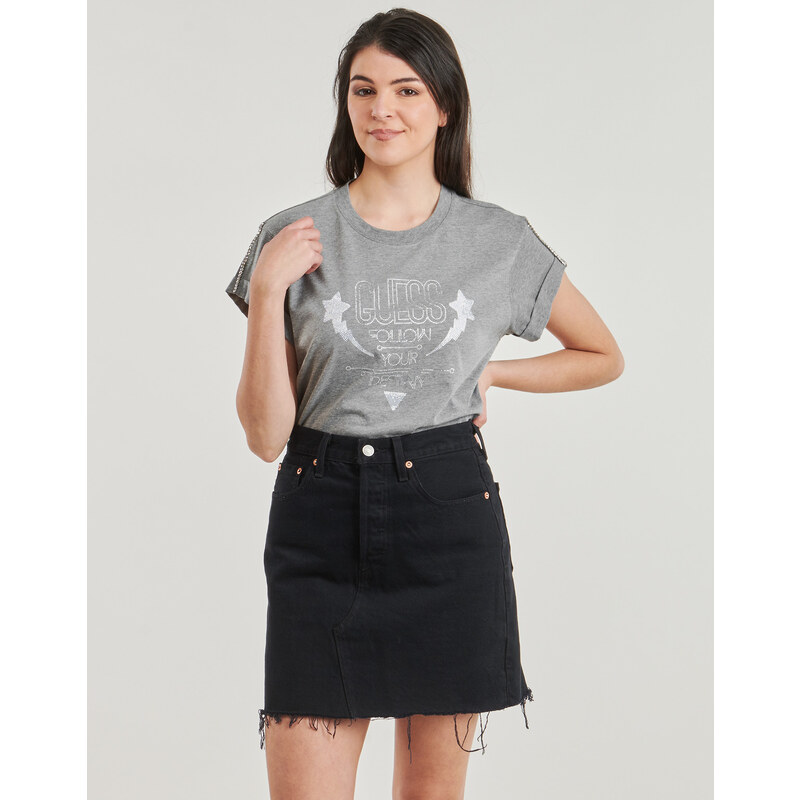 Guess Majice s kratkimi rokavi SLEEVES STRASS Guess