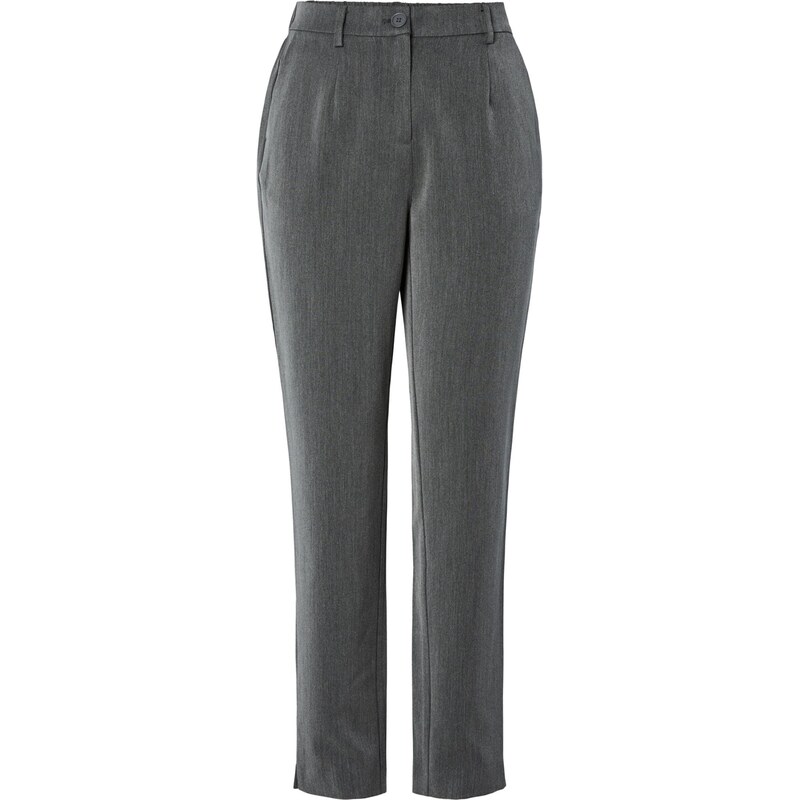 PIECES Hlače z naborki 'PCKamil' grafit