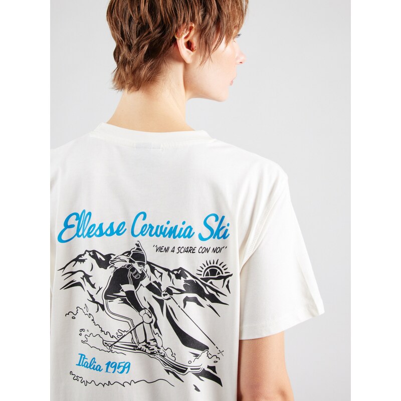 ELLESSE Majica 'Grubhof' svetlo modra / rdeča / črna / off-bela