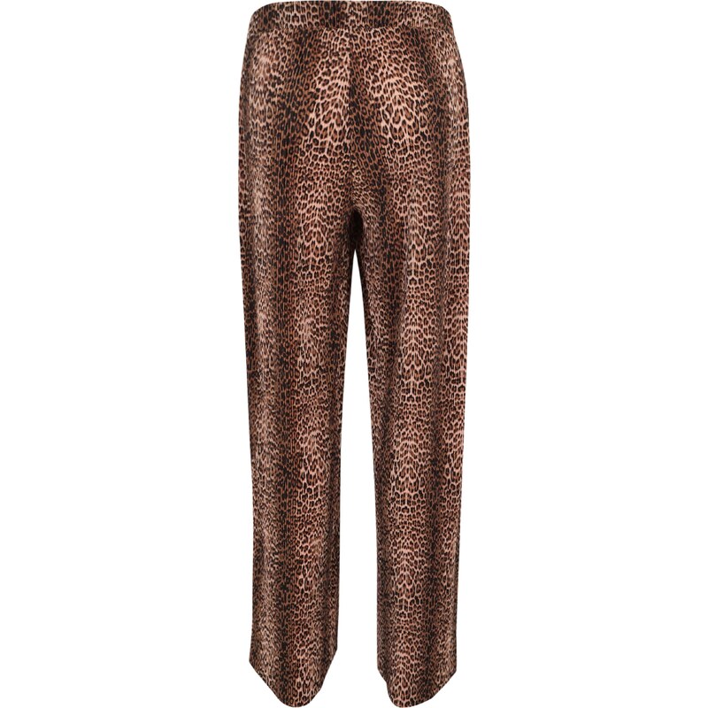 MAMALICIOUS Hlače 'MLAURA' rjava / svetlo rjava / črna