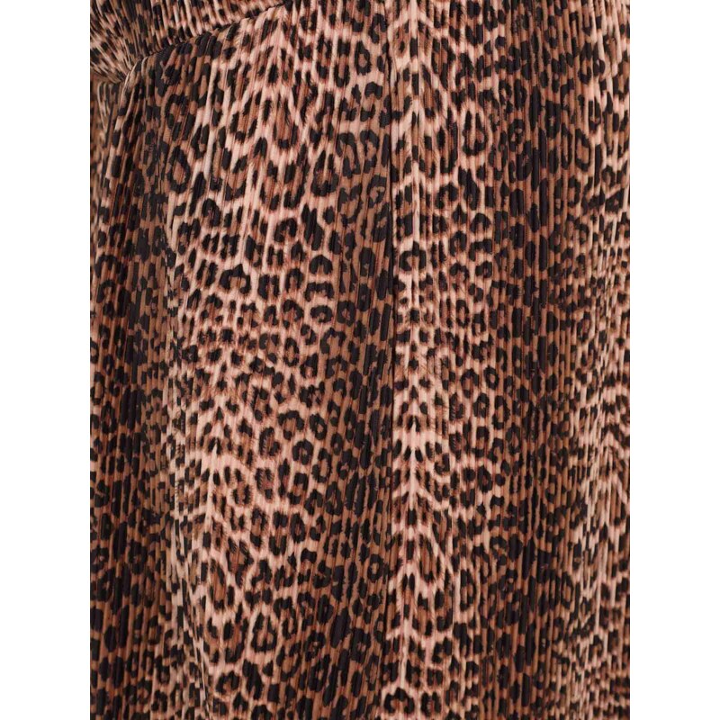 MAMALICIOUS Hlače 'MLAURA' rjava / svetlo rjava / črna