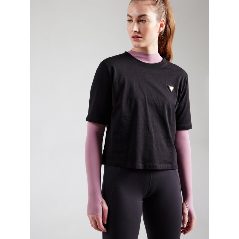 GUESS Funkcionalna majica 'COLETTE' črna / bela