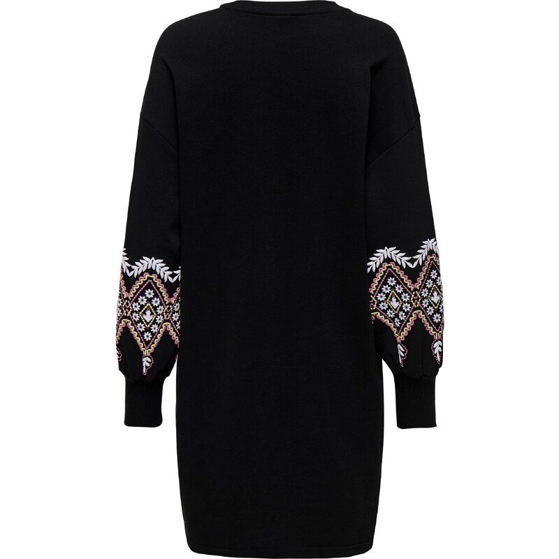 ONLY Obleka 'ONLBrooke' oranžna / črna / bela