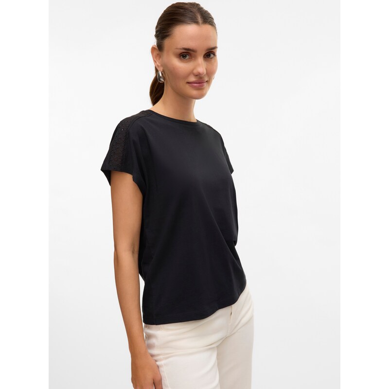 VERO MODA Majica 'Emmy' črna