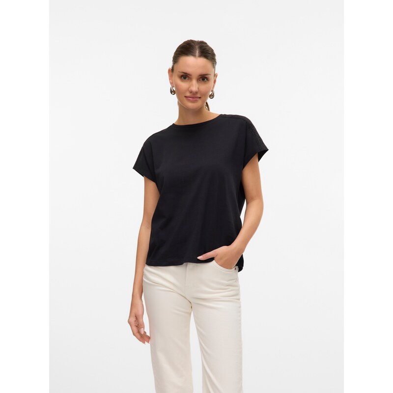 VERO MODA Majica 'Emmy' črna
