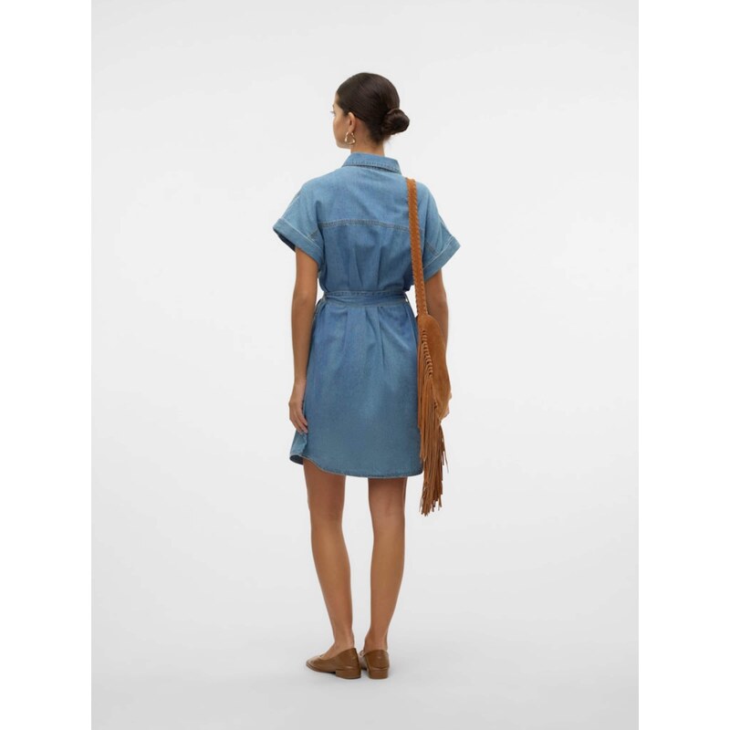 VERO MODA Dolga srajca 'VMNotus' moder denim