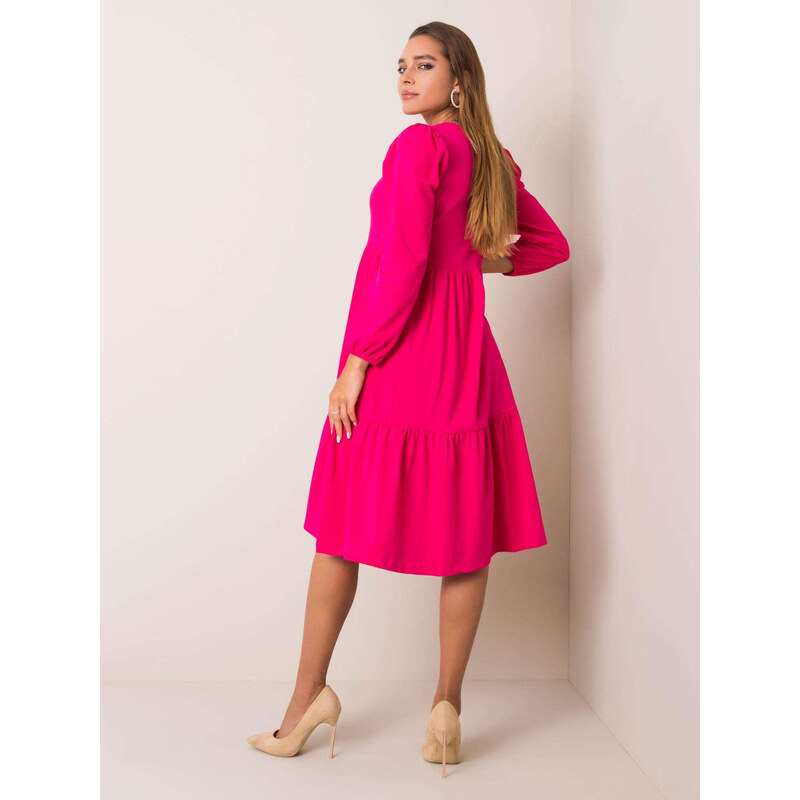 RUE PARIS Dress-RV-SK-5832.18X-Fuchsia