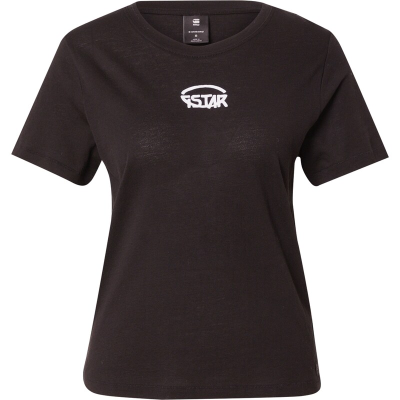 G-STAR Majica črna / bela