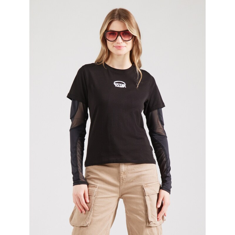 G-STAR Majica črna / bela