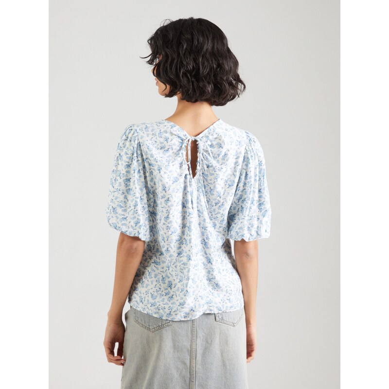 MSCH COPENHAGEN Majica 'MSCHCajsa Karalynn' modra / svetlo modra / bela