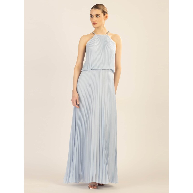 APART Večerna obleka svetlo modra