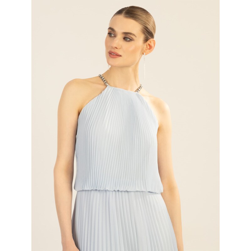 APART Večerna obleka svetlo modra