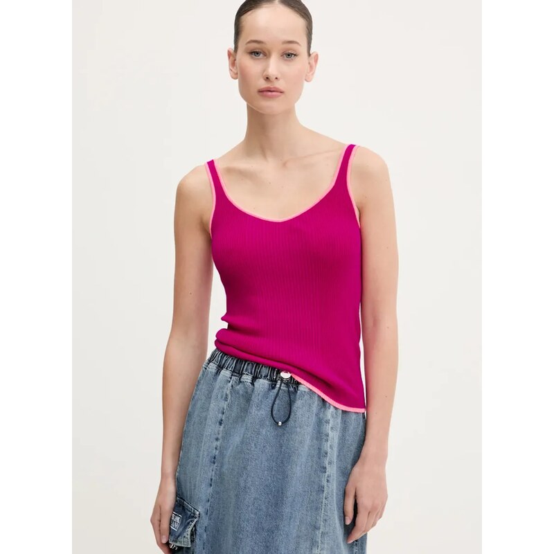 Volnen top FROM FUTURE roza barva, WTO01197