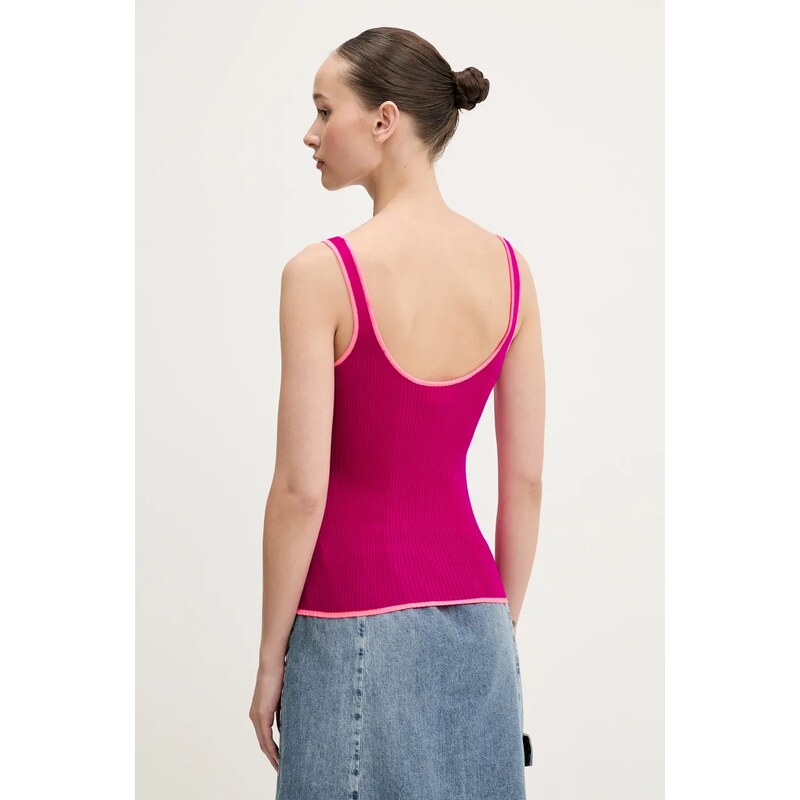 Volnen top FROM FUTURE roza barva, WTO01197