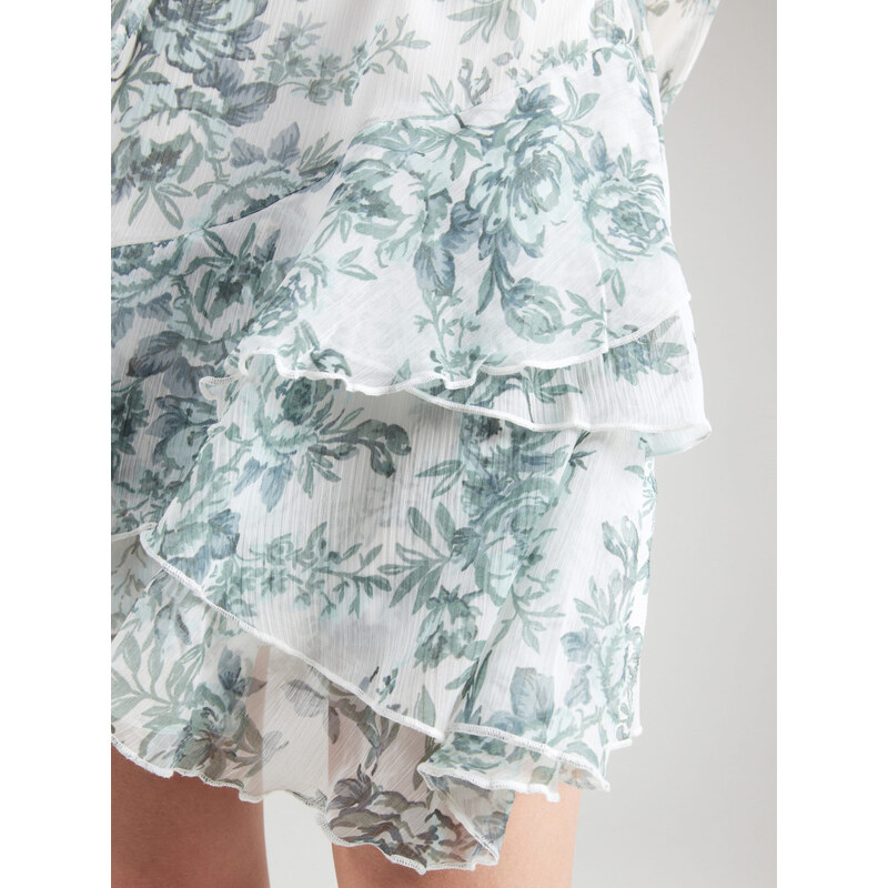 ONLY Obleka 'Miriam' dimno modra / zelena / bela