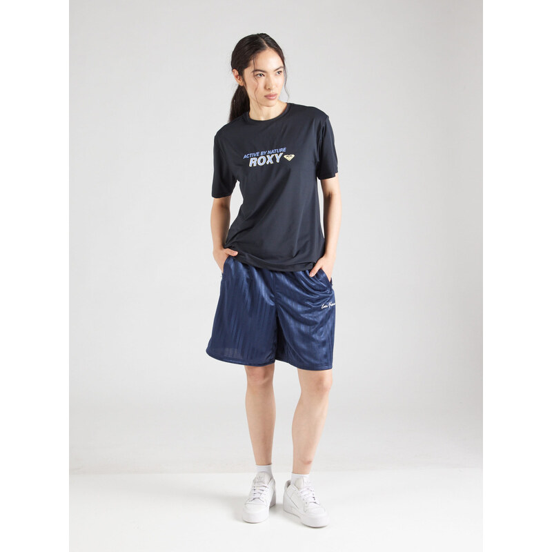 ROXY Majica 'Boundless Spirit' svetlo modra / pastelno rumena / črna