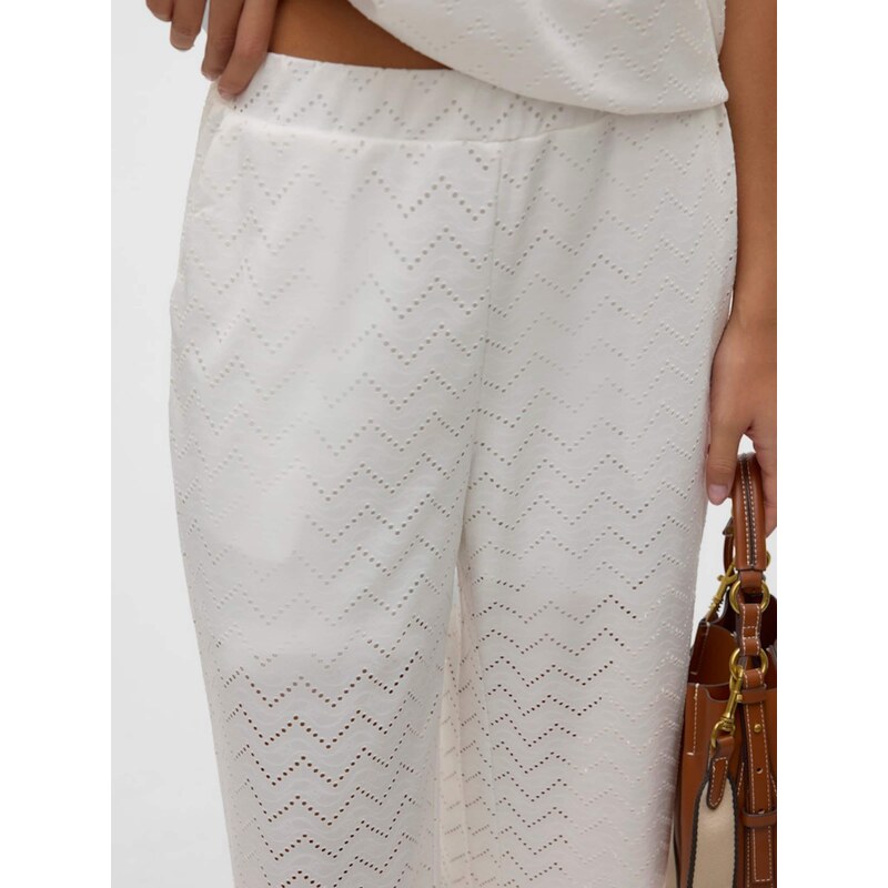 VERO MODA Hlače 'VMThas' bela