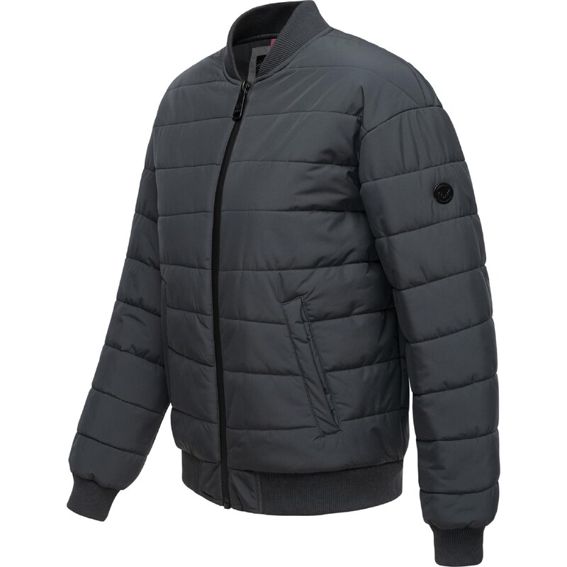 Ragwear Prehodna jakna 'Bombina' temno siva / črna