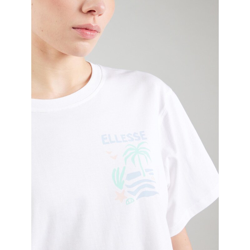 ELLESSE Majica 'ROCKLEY' bež / pastelno modra / svetlo zelena / bela