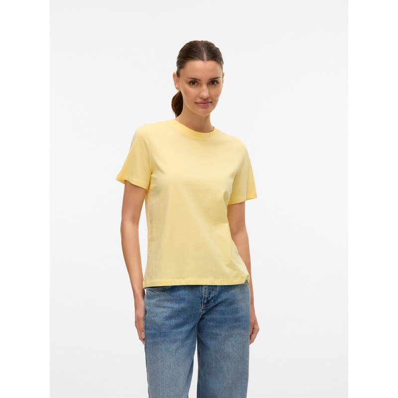 VERO MODA Majica 'VMPaulina' rumena