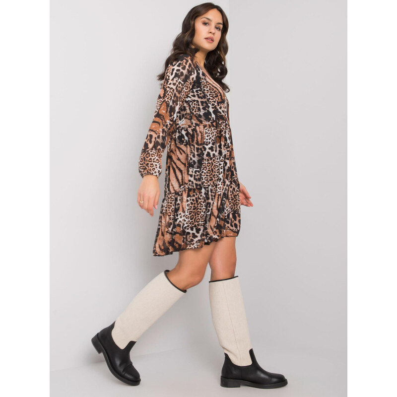 RUE PARIS Dress-WN-SK-2311-3.84-black-beige