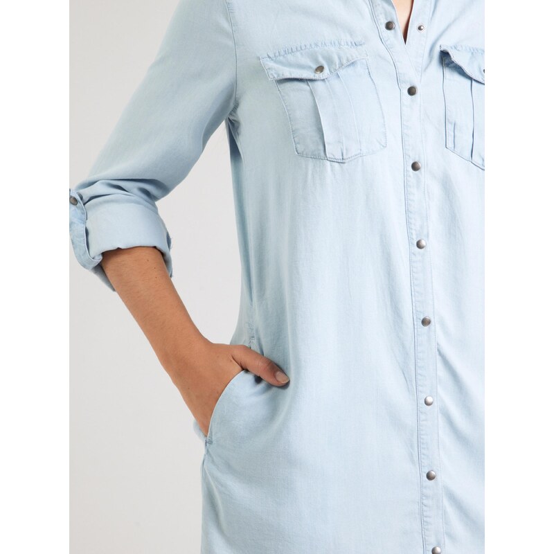ONLY Dolga srajca 'ONLSille' svetlo modra