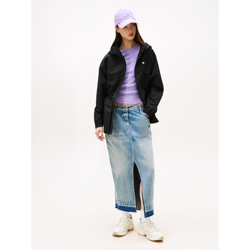 Tommy Jeans Prehodna jakna črna