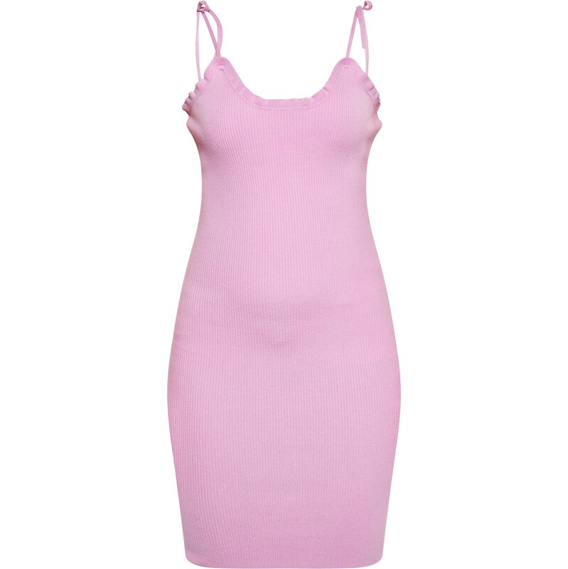 swirly Pletena obleka staro roza