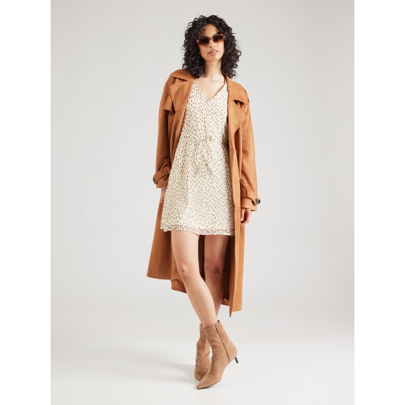 VILA Obleka 'VIFalia' kamela / ecru