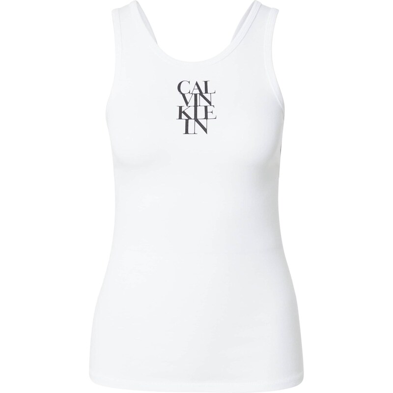 Calvin Klein Jeans Top črna / bela