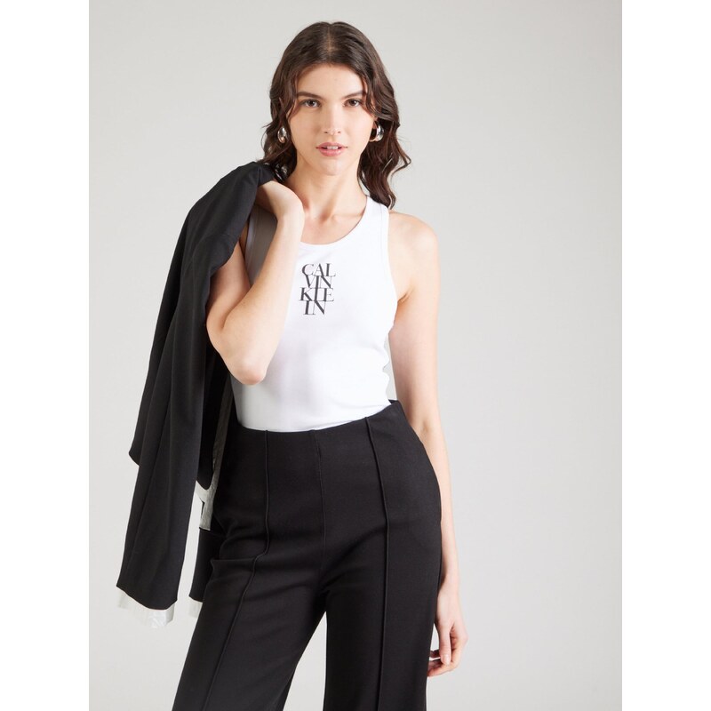 Calvin Klein Jeans Top črna / bela