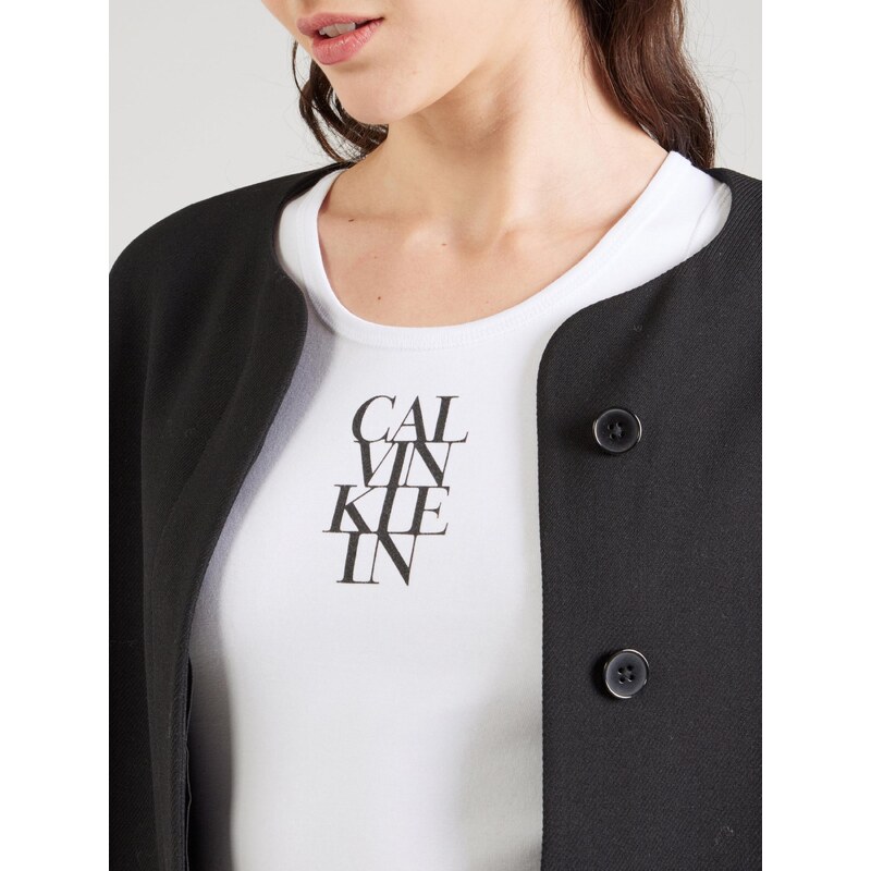 Calvin Klein Jeans Top črna / bela