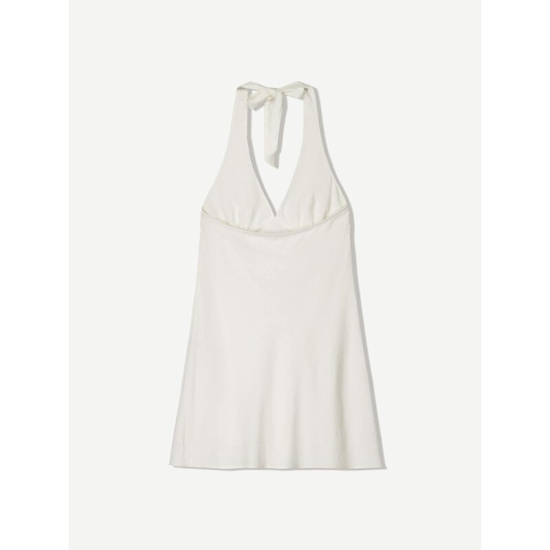 Bershka Poletna obleka bela