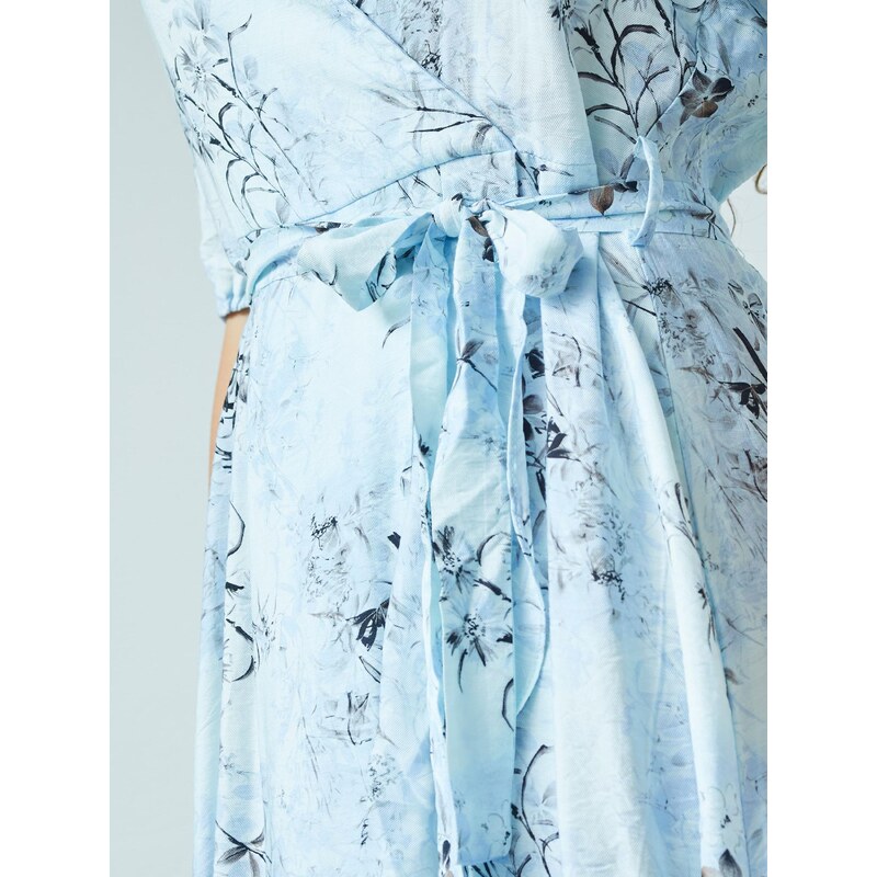 SISTERS POINT Obleka 'GIVLA' golobje modra / nebeško modra / črna