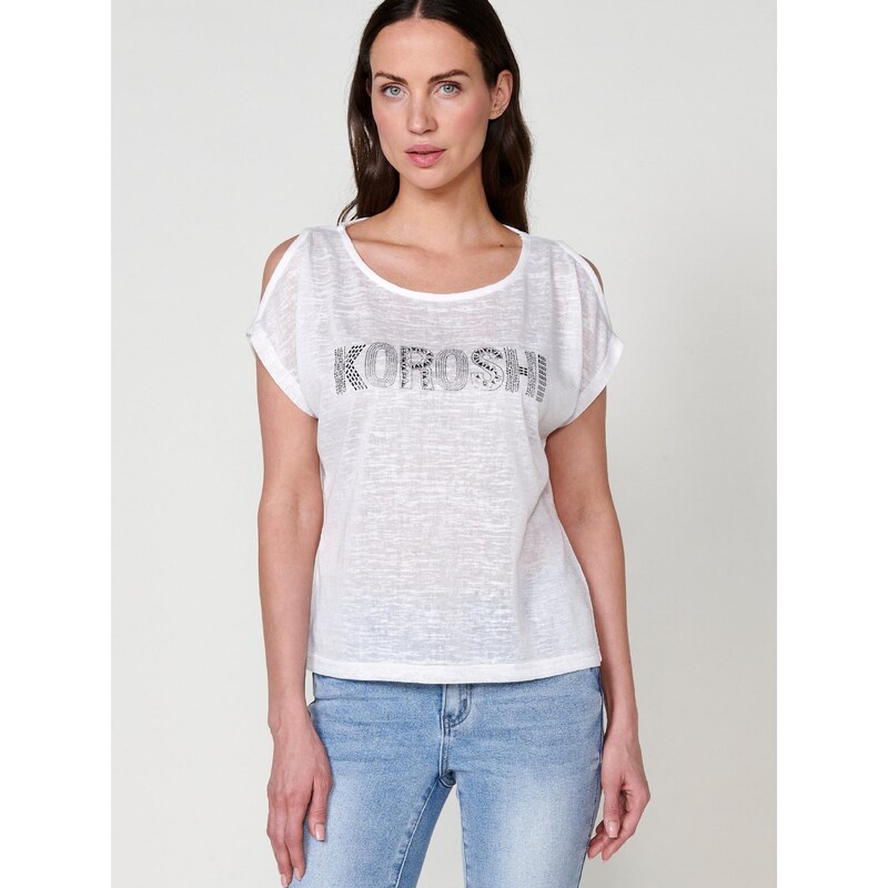 KOROSHI Majica črna / bela