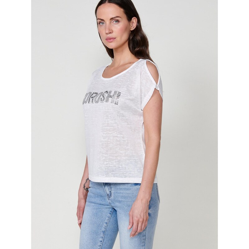 KOROSHI Majica črna / bela