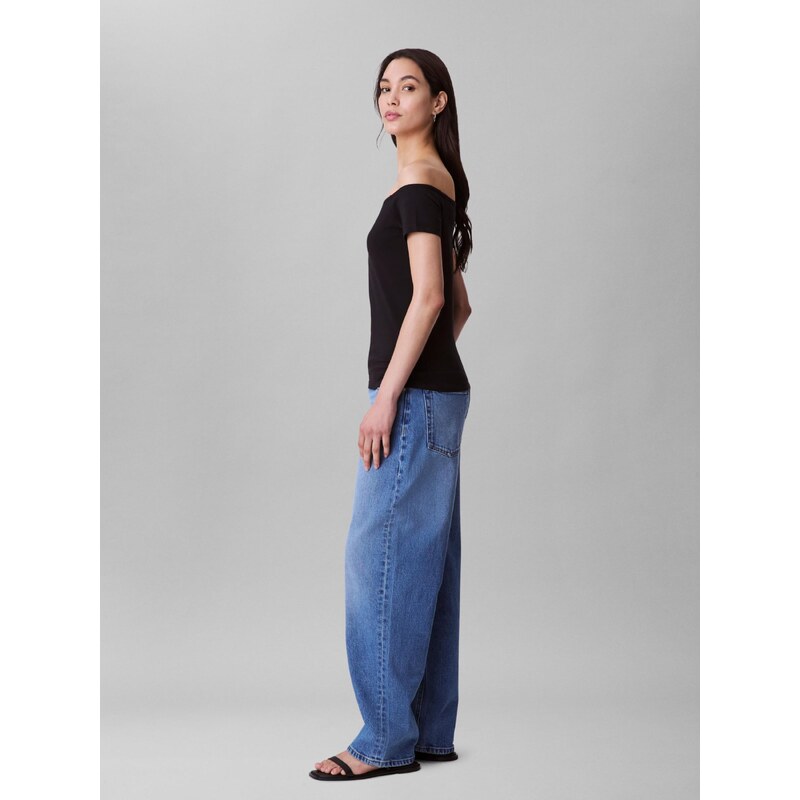 Calvin Klein Jeans Majica siva / črna / bela