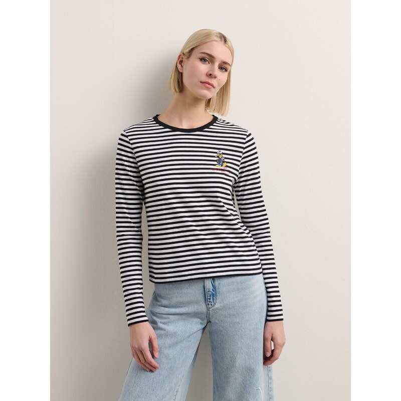 Karl Lagerfeld Majica 'Disney X Karl Lagerfeld' modra / rumena / črna / bela