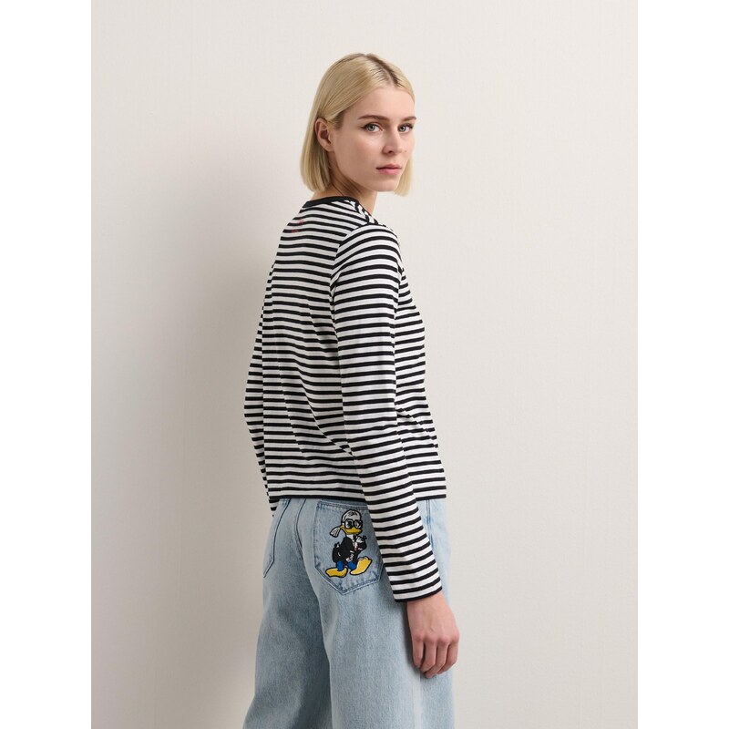 Karl Lagerfeld Majica 'Disney X Karl Lagerfeld' modra / rumena / črna / bela