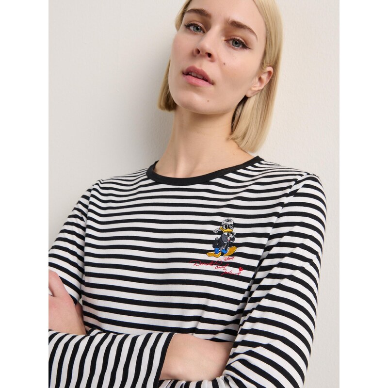 Karl Lagerfeld Majica 'Disney X Karl Lagerfeld' modra / rumena / črna / bela