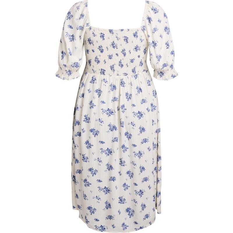 Zizzi Poletna obleka 'Mrosan' modra / pastelno modra / bela