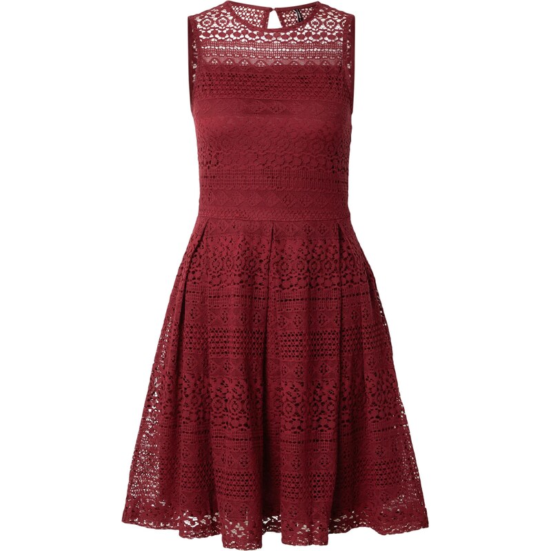 ONLY Koktejl obleka 'ONLFILICIA' vinsko rdeča