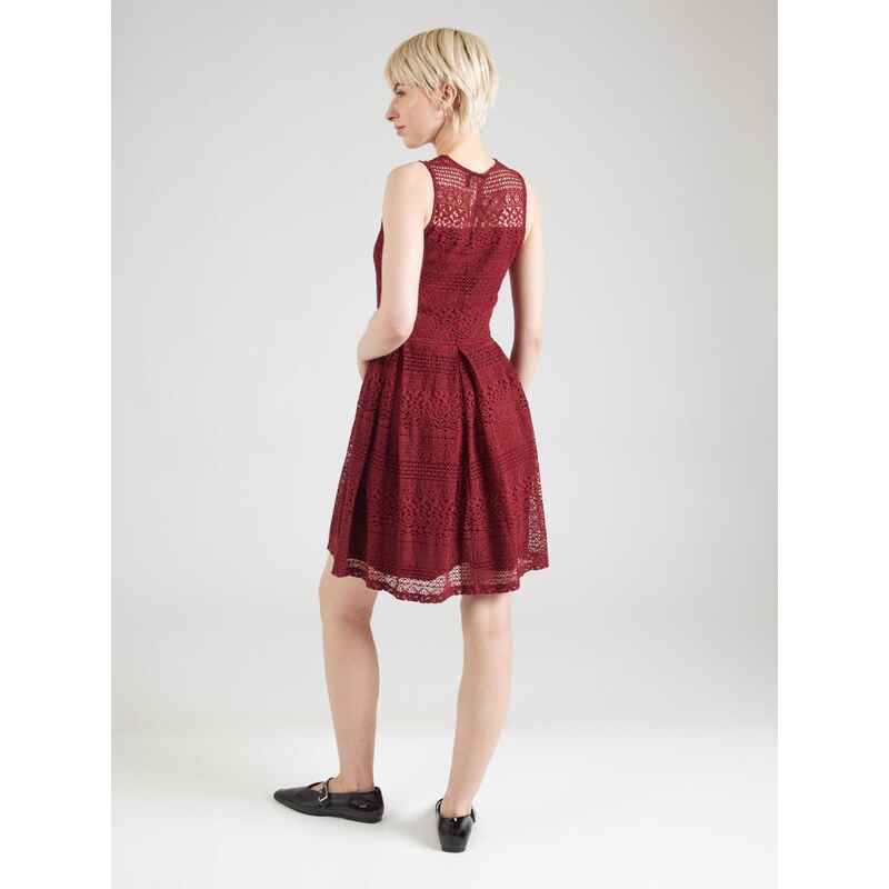 ONLY Koktejl obleka 'ONLFILICIA' vinsko rdeča