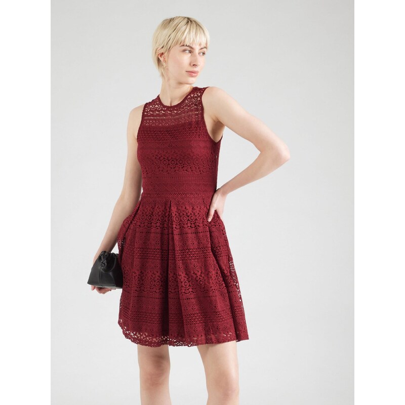 ONLY Koktejl obleka 'ONLFILICIA' vinsko rdeča